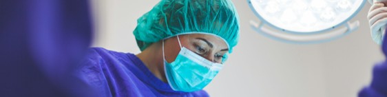 Decorative image of theatre staff in healthcare